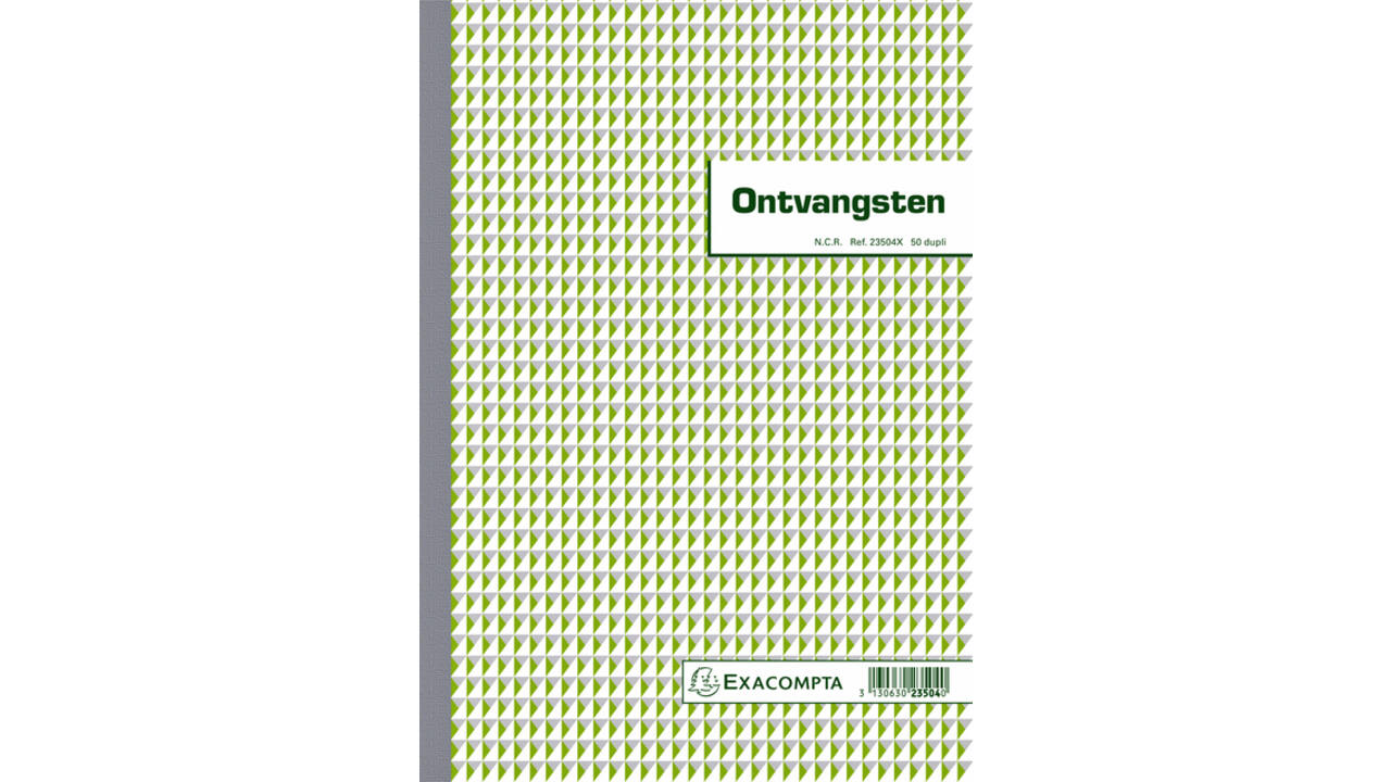 Kasboek Exacompta Manifold ontvangsten dupli 50vel
