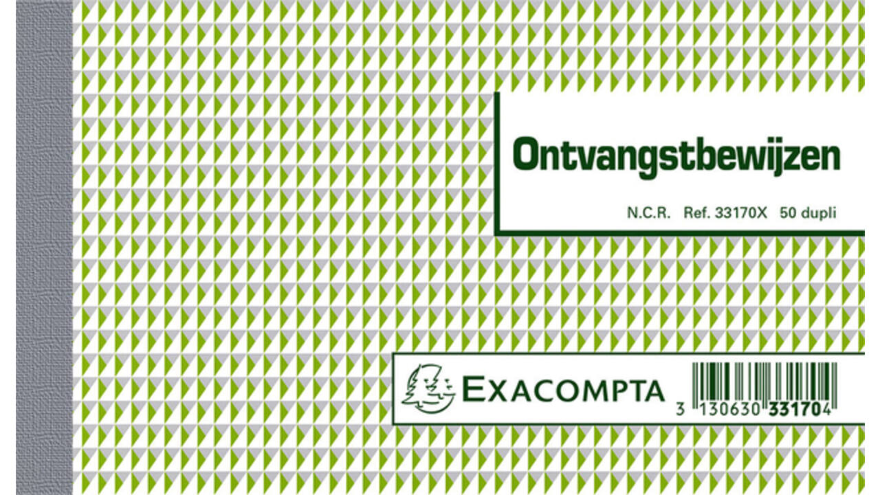 Kasboek Exacompta Manifold ontvangstbewijs dupli 50vel