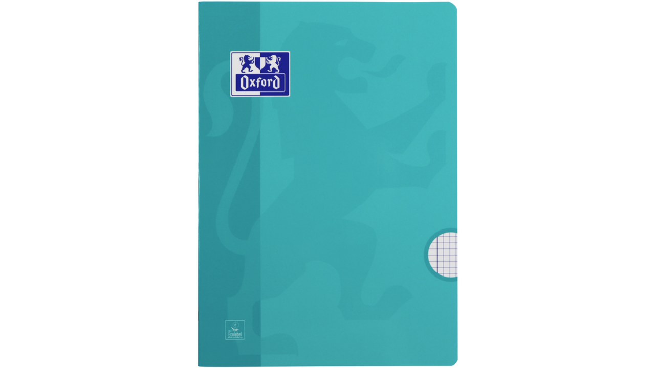 Schrift Oxford School A4 ruit 5x5mm 72 pagina's 80gr assorti