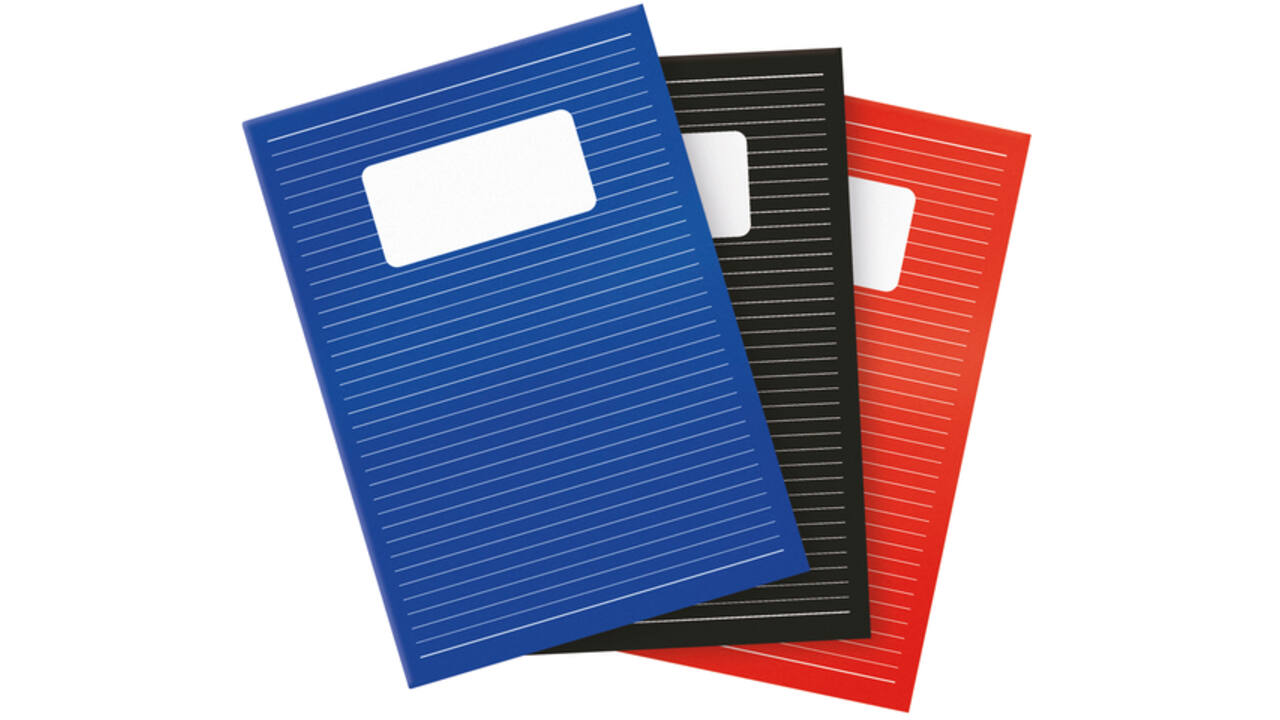 Schrift Qbasic A4 lijn 80blz 70gr assorti