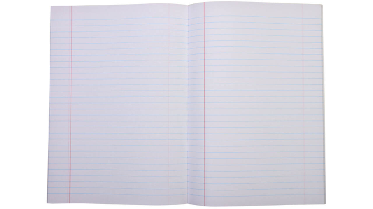 Schrift Qbasic A4 lijn 80blz 70gr assorti