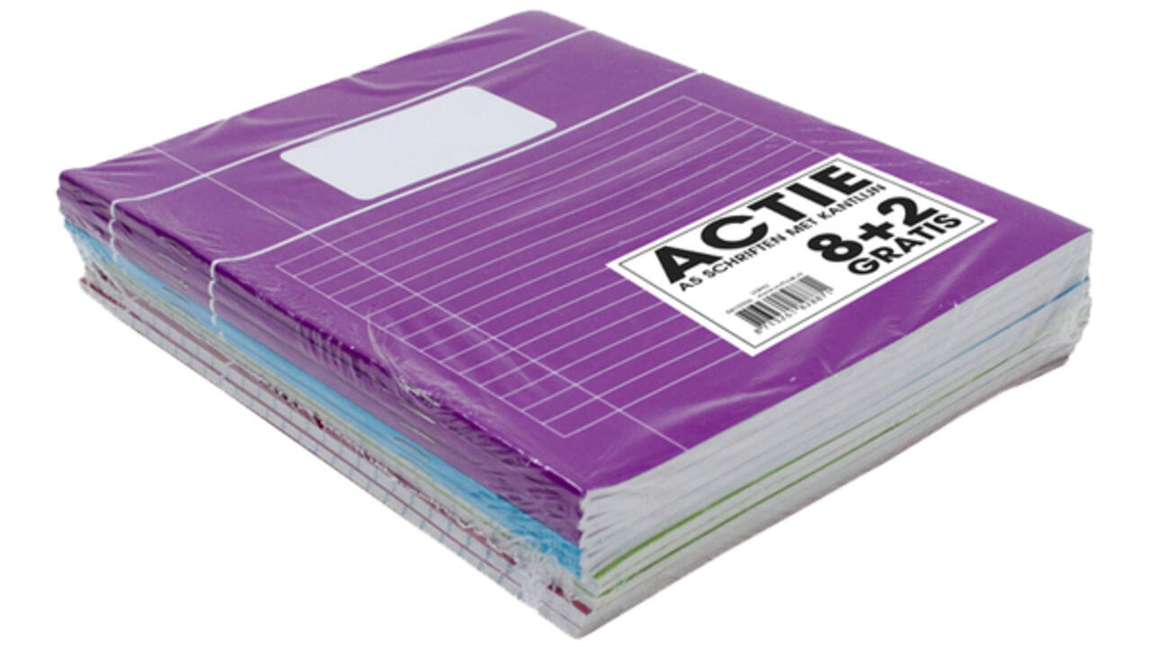 Schrift Verhaak Trend A5 lijn 80 pagina's 60gr assorti