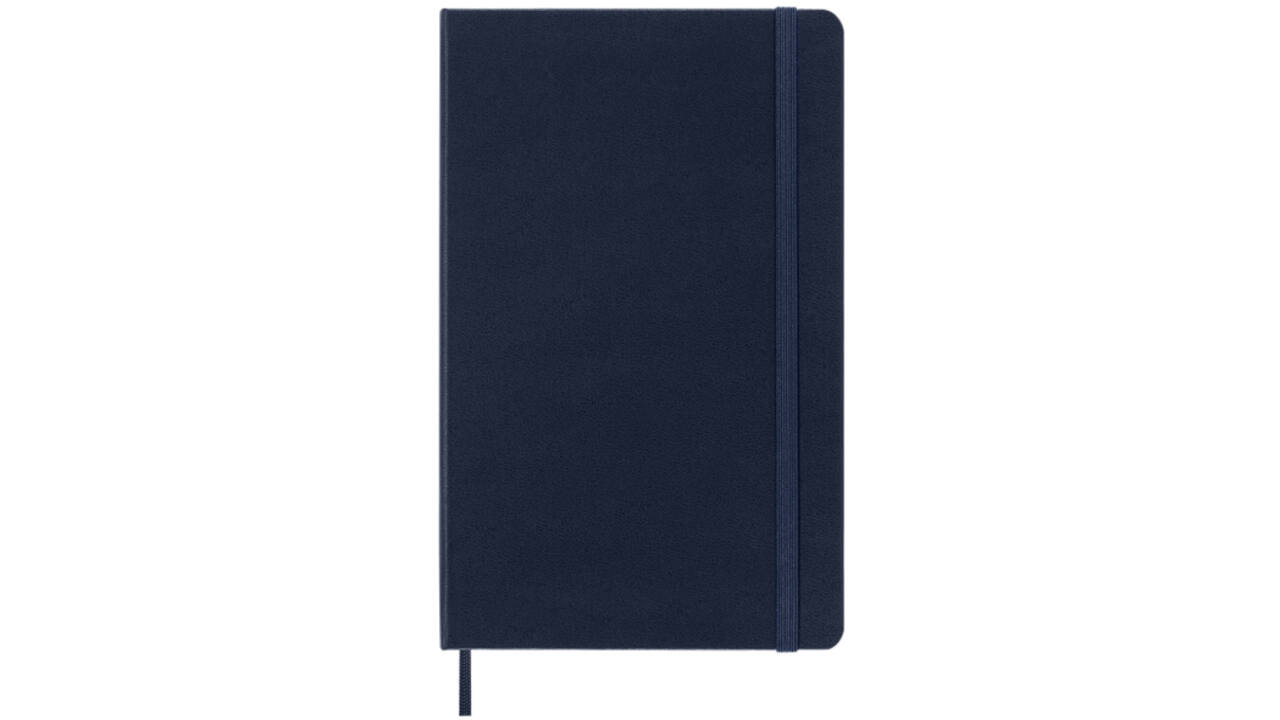 Notitieboek Moleskine large 130X210mm lijn hard cover sapphire blue