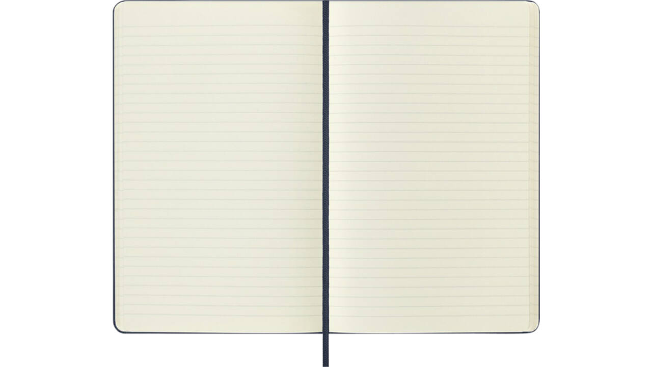 Notitieboek Moleskine large 130X210mm lijn hard cover sapphire blue