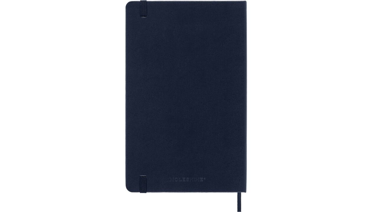 Notitieboek Moleskine large 130X210mm lijn hard cover sapphire blue
