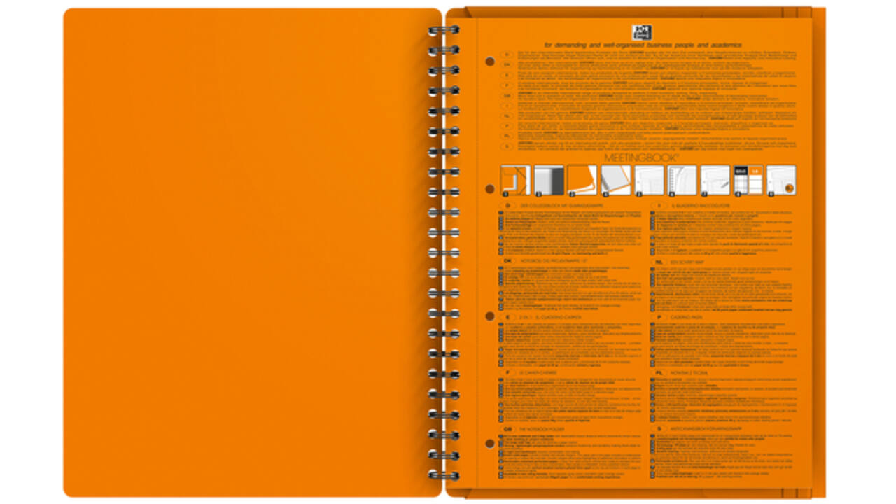 Spiraalblok Oxford International Meetingbook A4+ lijn