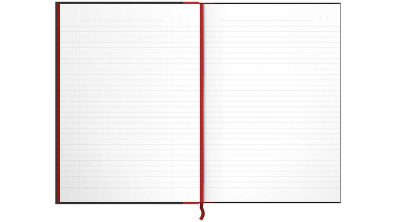 Notitieboek Oxford Black n' Red A4 96vel lijn