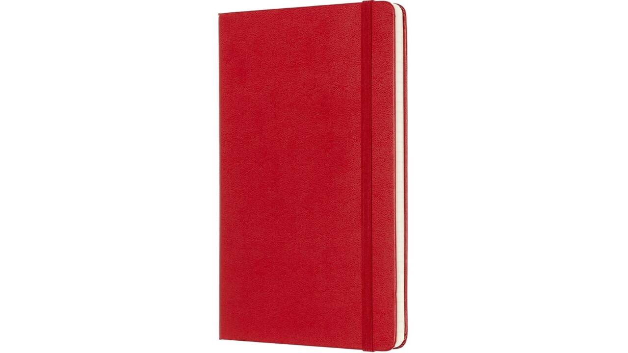 Notitieboek Moleskine large 130x210mm lijn hard cover rood