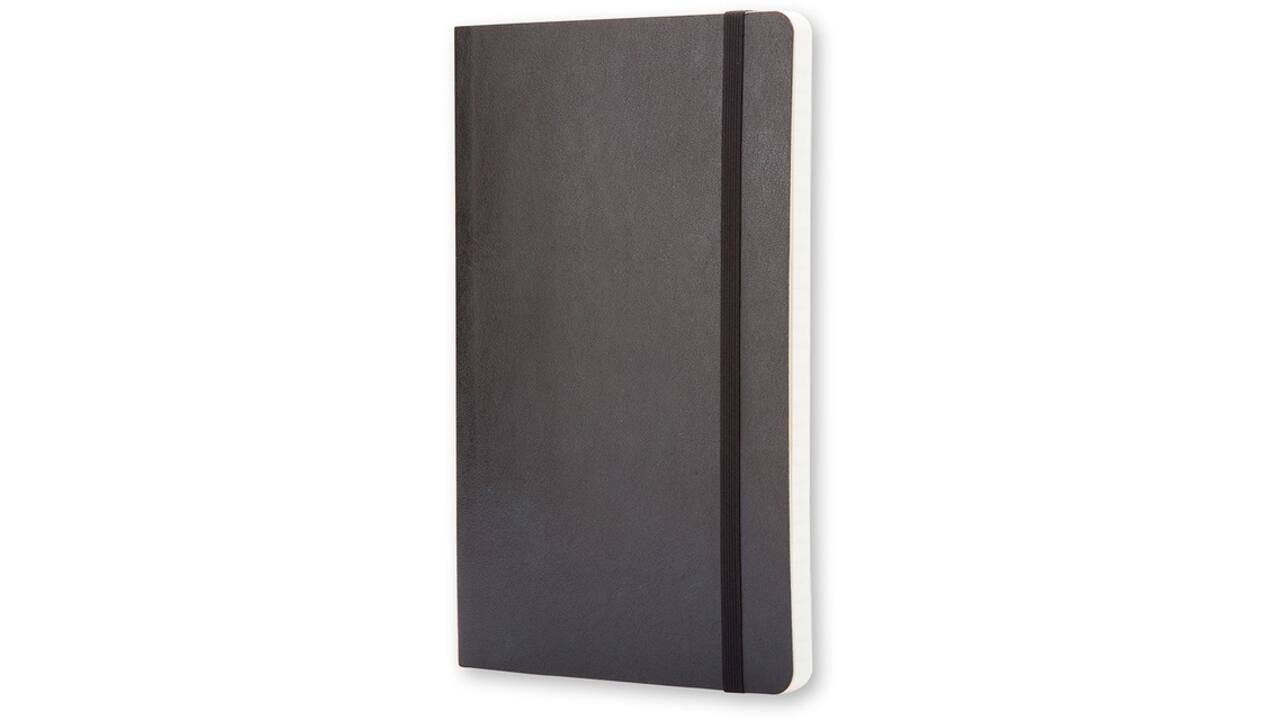 Notitieboek Moleskine large 130x210mm lijn soft cover zwart