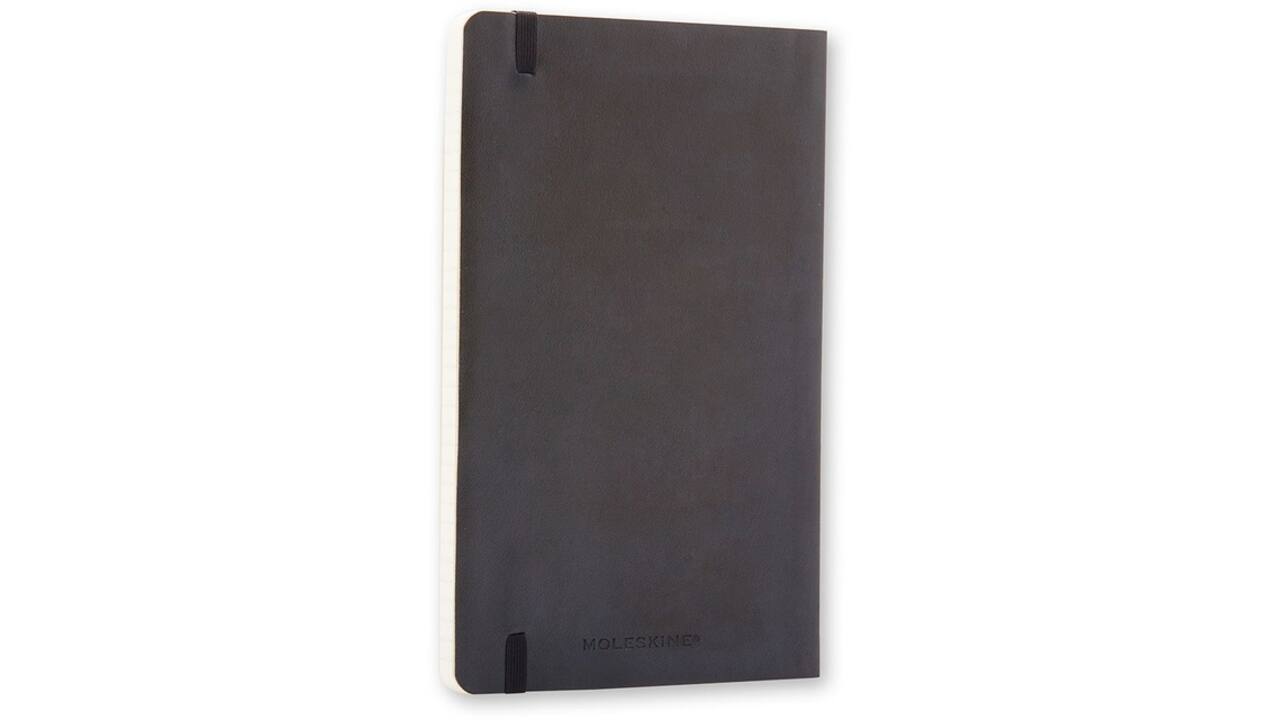 Notitieboek Moleskine large 130x210mm lijn soft cover zwart