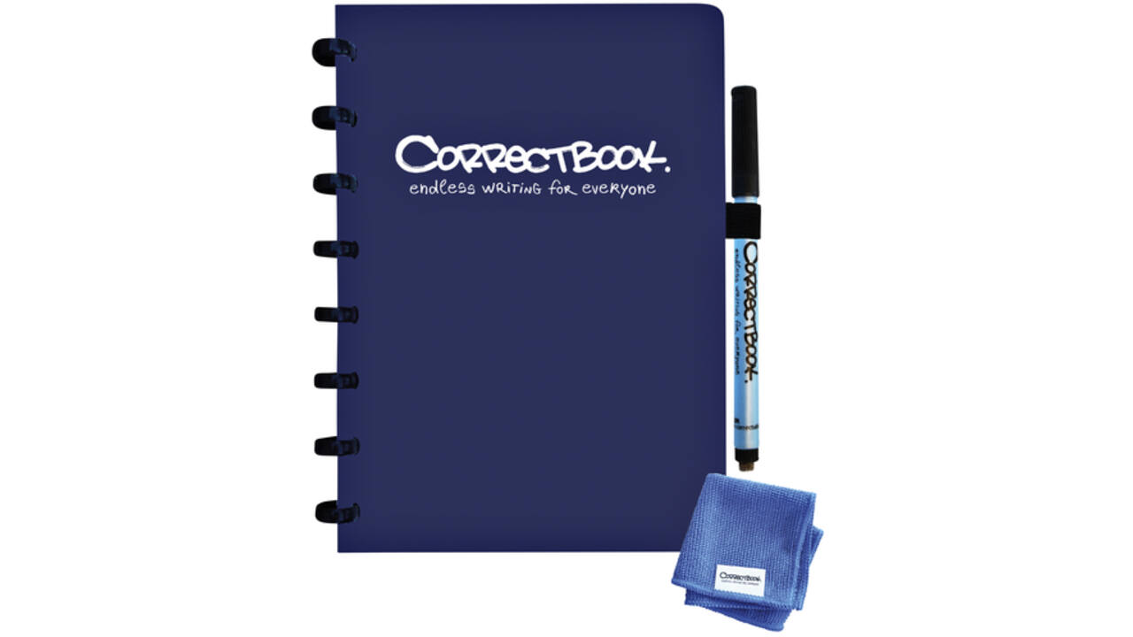 Notitieboek Correctbook A5 lijn 40blz midnight blue