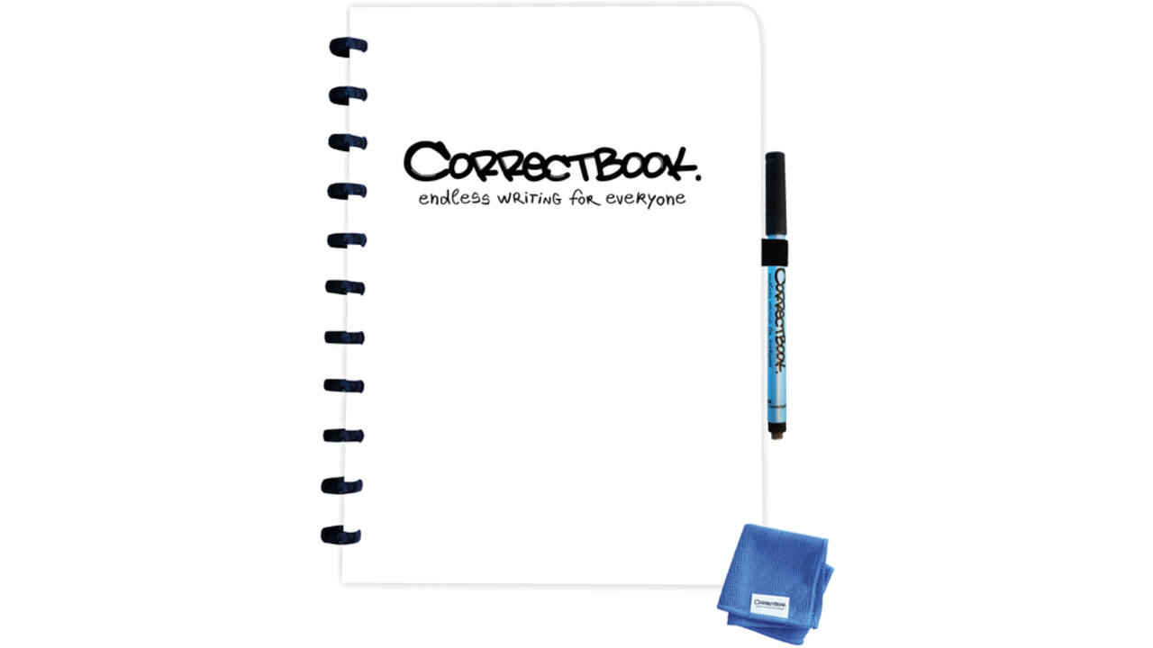 Notitieboek Correctbook A4 blanco 40blz inspirational white