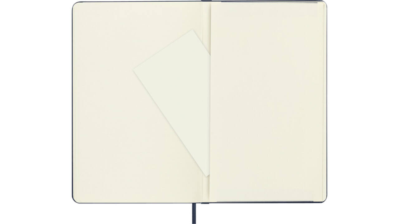 Notitieboek Moleskine large 130x210mm blanco hard cover sapphire blue