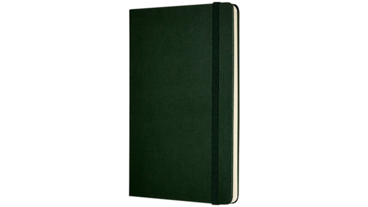 Notitieboek Moleskine large 130x210mm blanco hard cover myrtle green