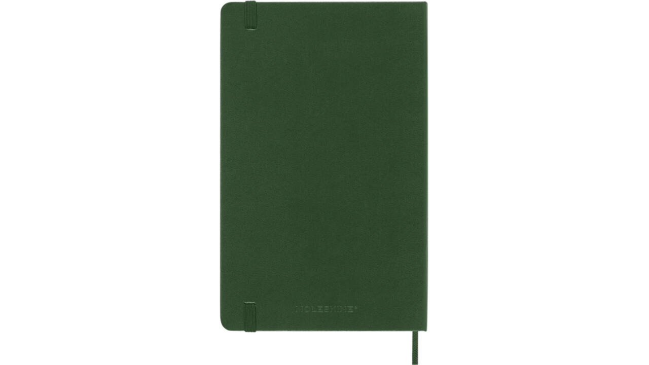 Notitieboek Moleskine large 130x210mm blanco hard cover myrtle green