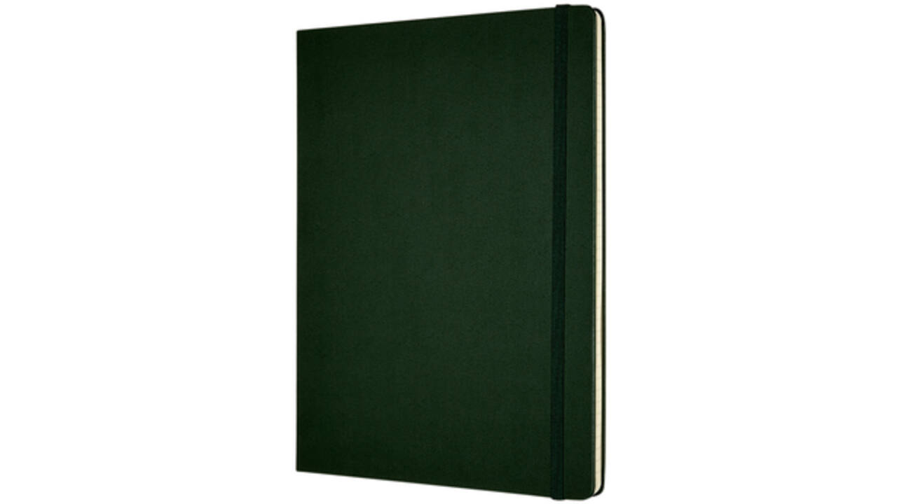 Notitieboek Moleskine XL 190x250mm lijn hard cover myrtle green