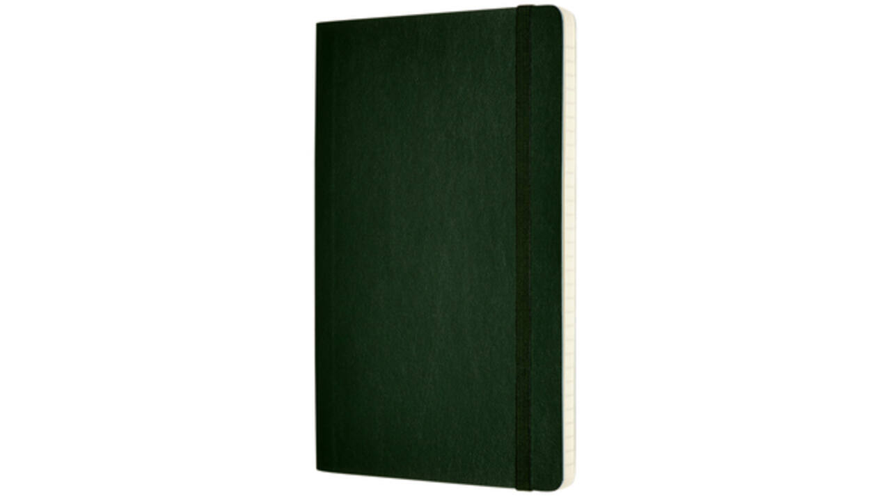 Notitieboek Moleskine large 130x210mm lijn soft cover myrtle green