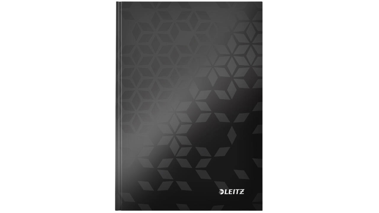 Notitieboek Leitz WOW A5 lijn zwart