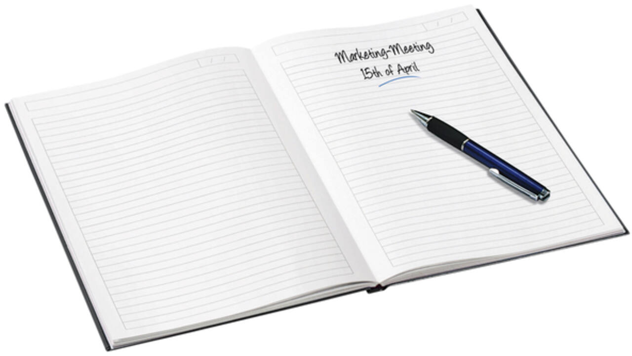 Notitieboek Leitz WOW A5 lijn zwart