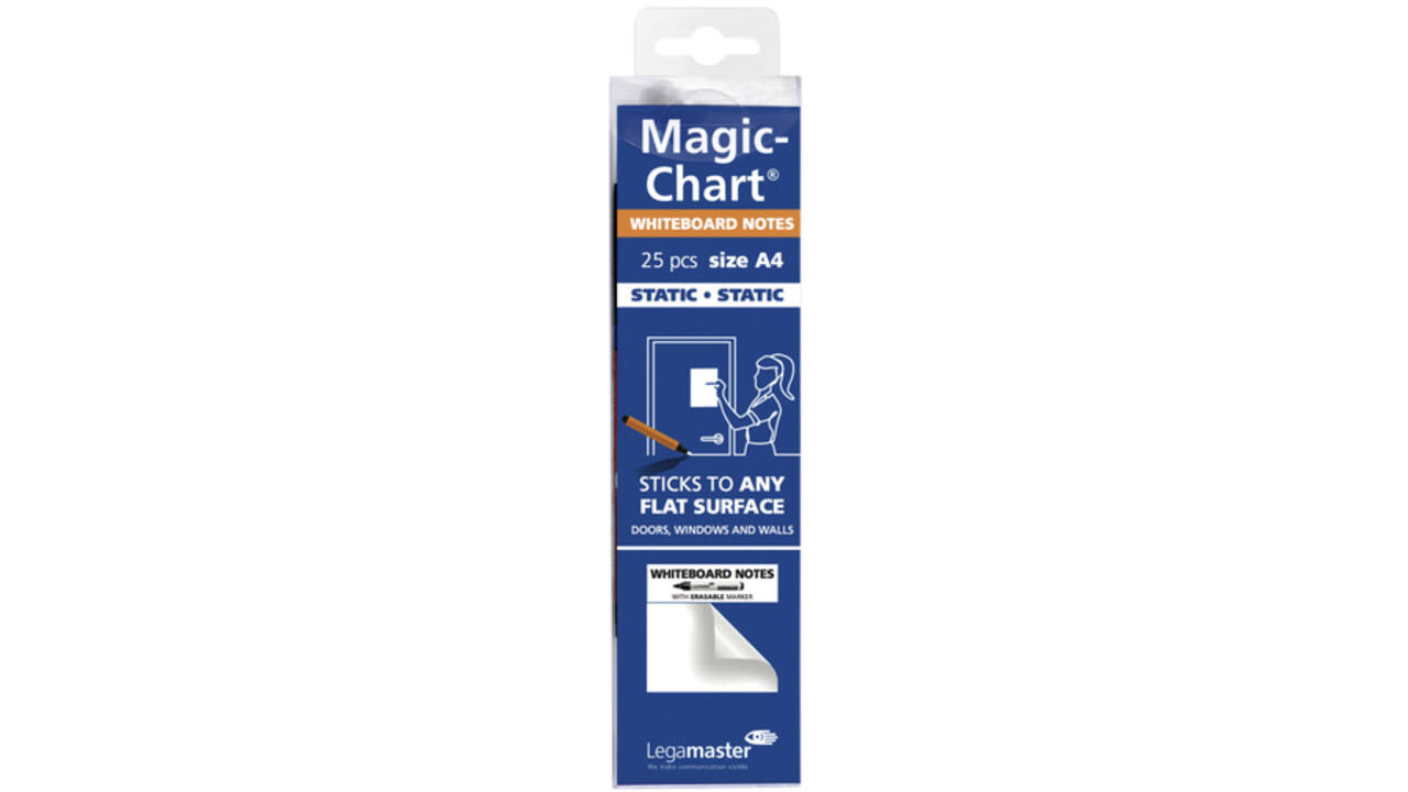 Magic-chart notes Legamaster whiteboard 20x30cm wit