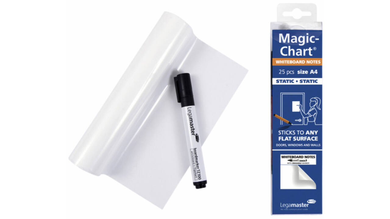 Magic-chart notes Legamaster whiteboard 20x30cm wit