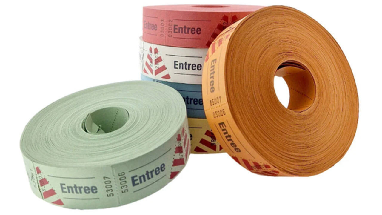 Entreebewijs Combicraft nummering 1-1000 blauw
