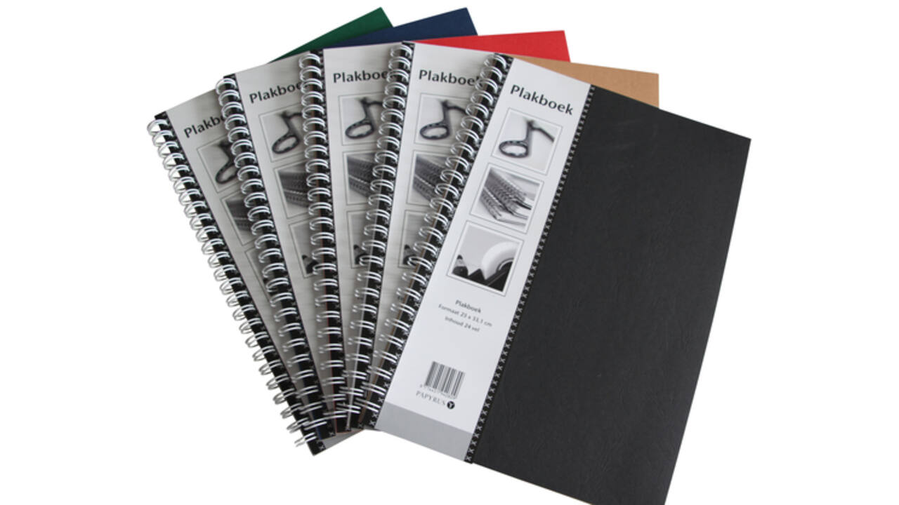Plakboek Papyrus 160x215mm 40vel assorti
