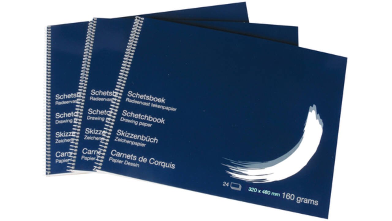 Schetsboek Papyrus 320x480mm 160gr 24vel