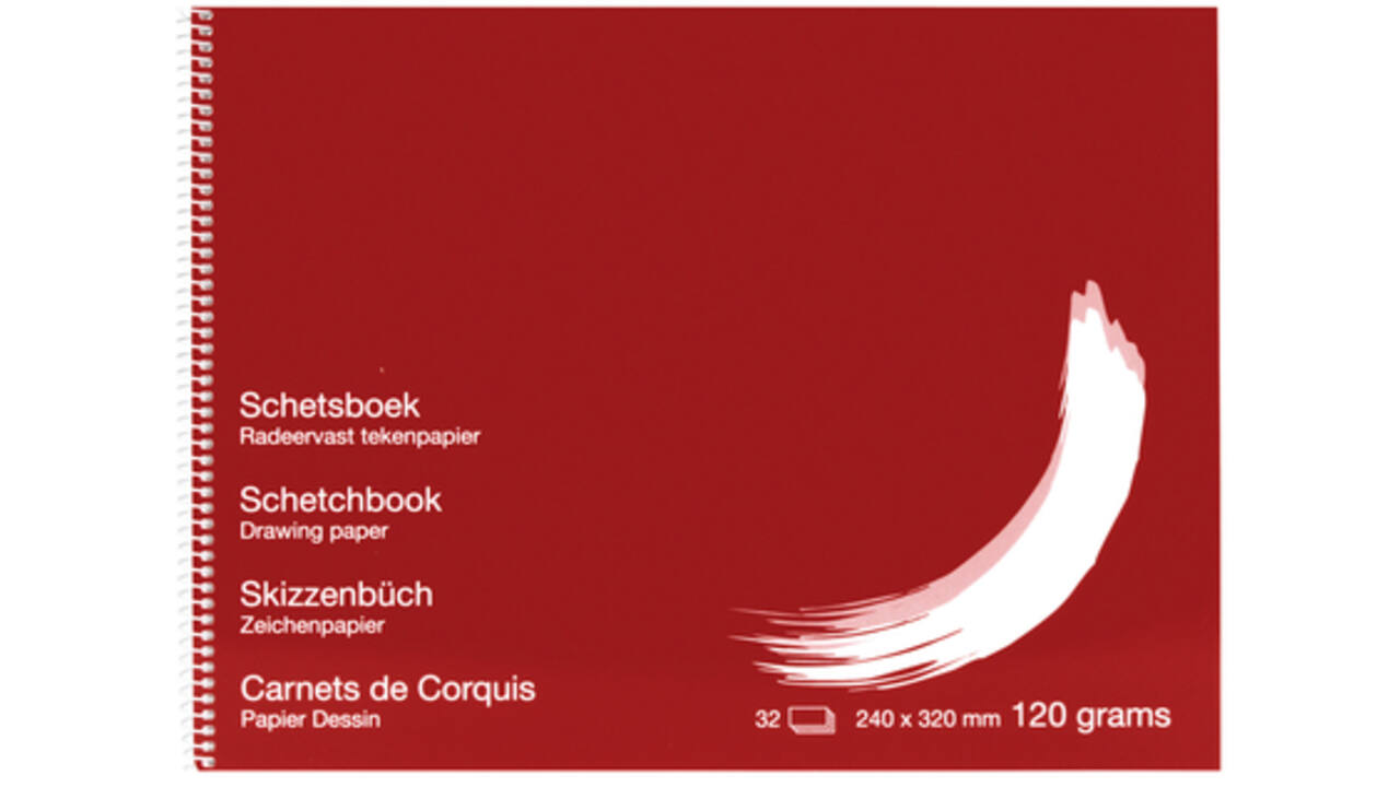Schetsboek Papyrus 240x320mm 120gr 32vel