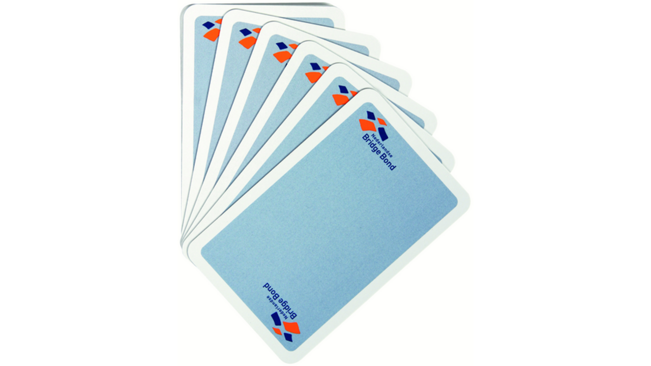Speelkaarten bridgebond blauw
