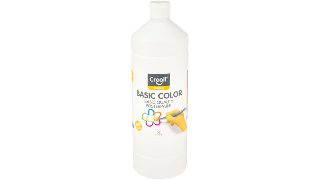 Plakkaatverf Creall basic wit 1000ml