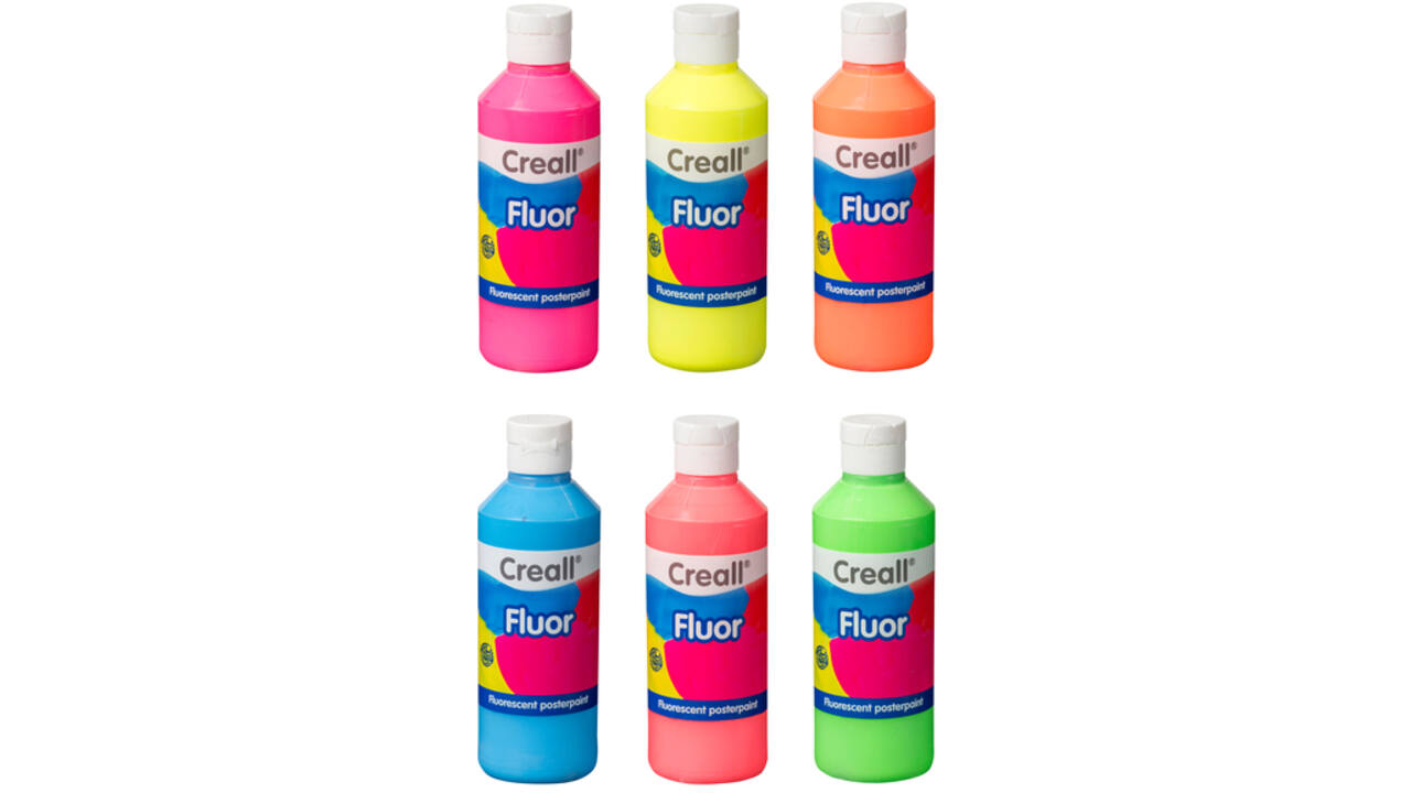 Plakkaatverf Creall fluor roze 250ml