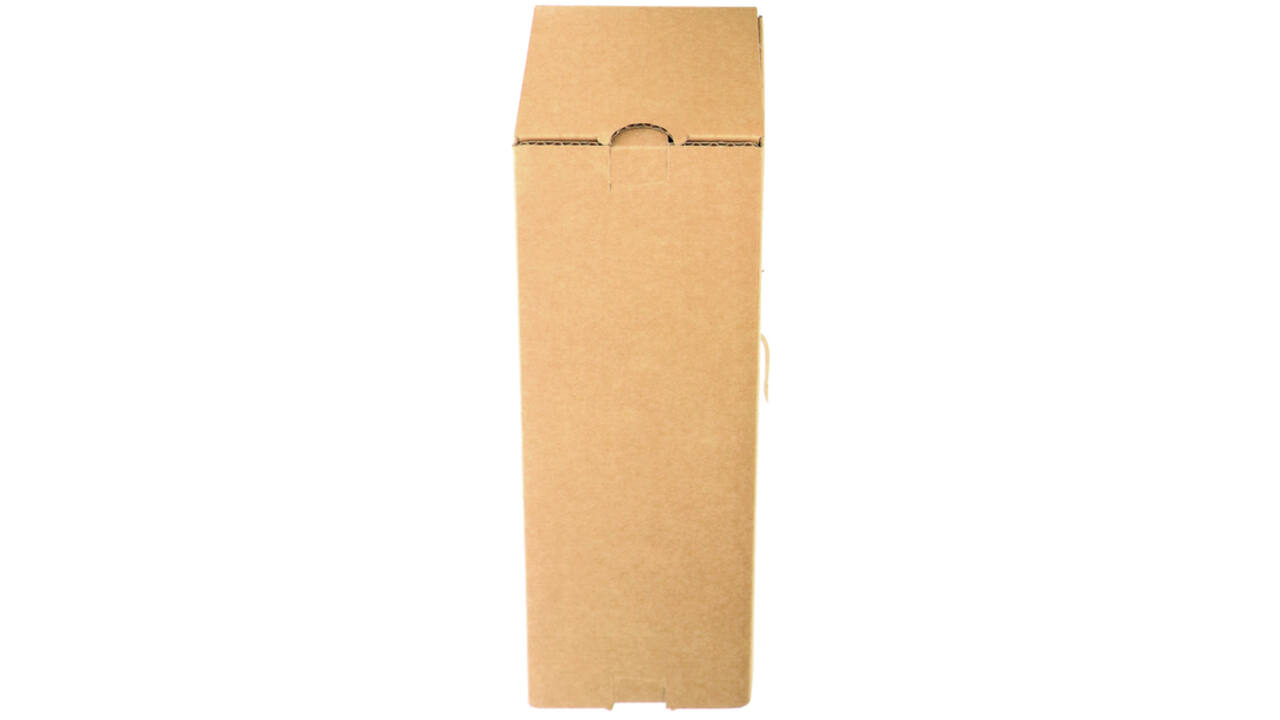 Verzenddoos fles IEZZY karton bruin 90x90x360mm