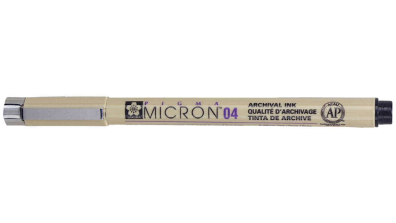 Fineliner Sakura pigma micron 04 zwart 0.4mm