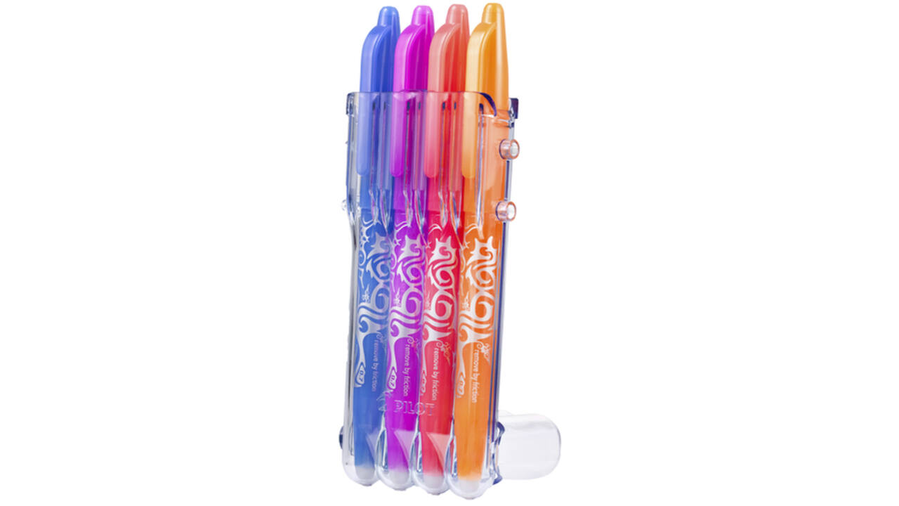 Rollerpen PILOT friXion medium fun assorti Set2Go à 4 stuks