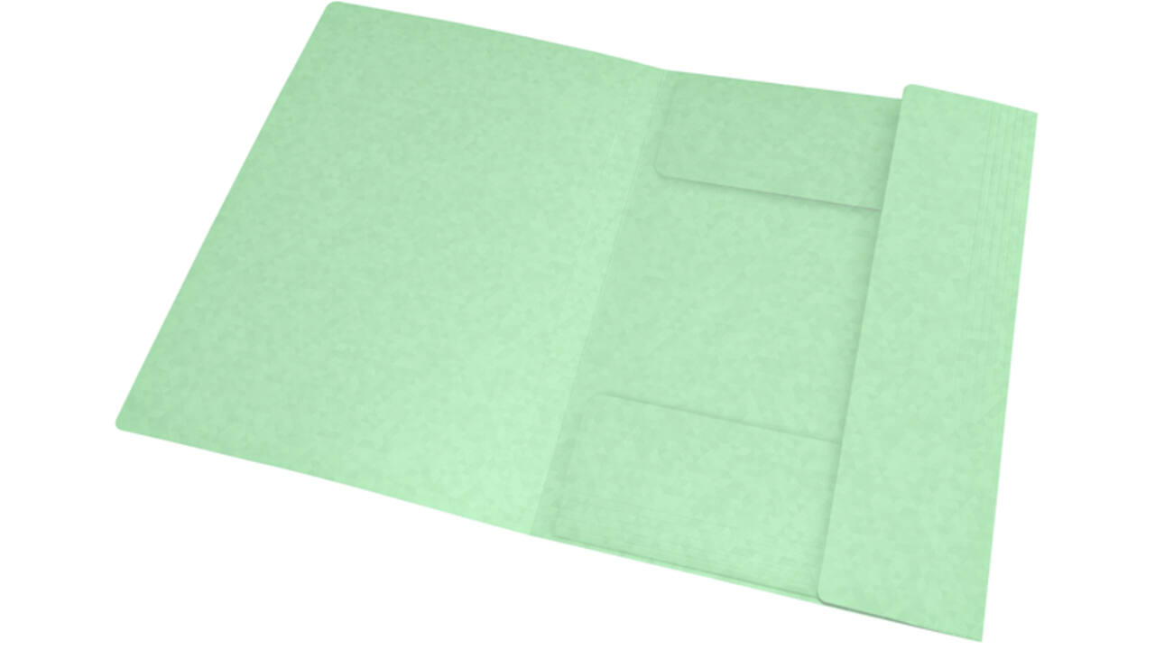 Elastomap Oxford Top File+ A4 3 kleppen 390gr pastel groen