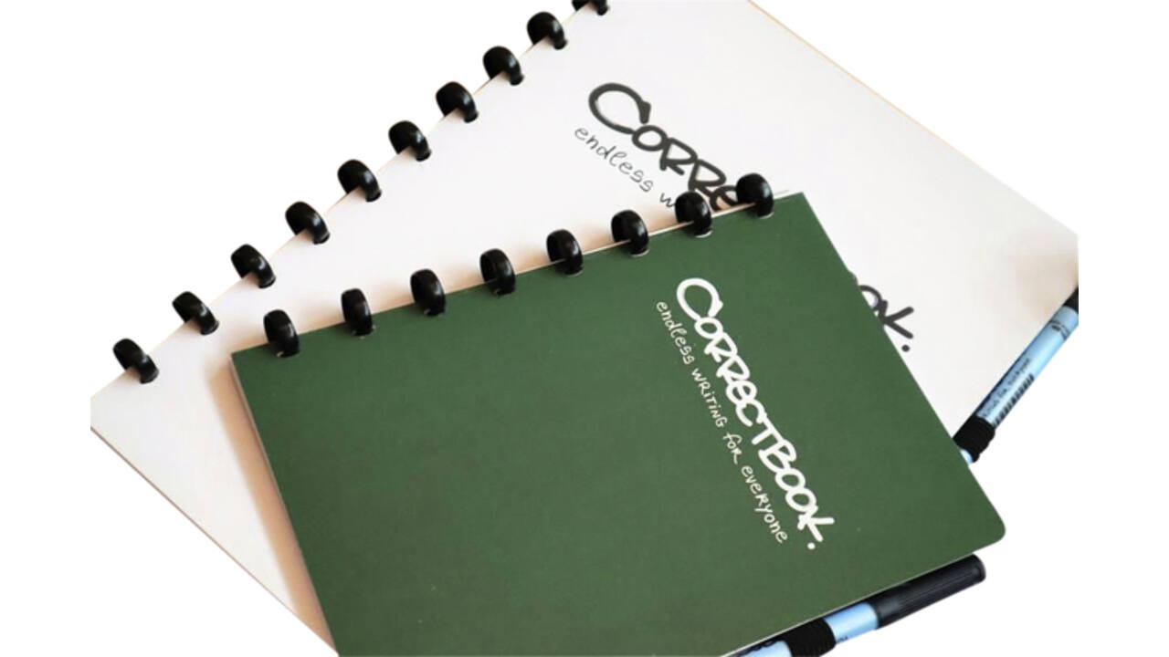 Notitieboek Correctbook A5 lijn 40blz forest green