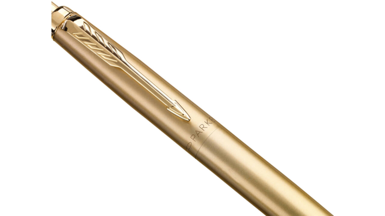 Balpen Parker Jotter XL Monochrome gold medium blister à 1 stuk