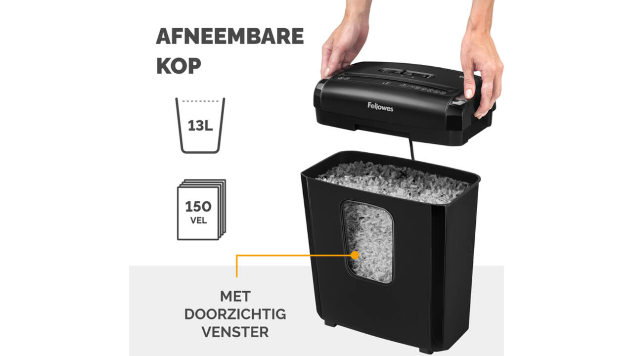 Papiervernietiger Fellowes Powershred 6M snippers 4x12mm