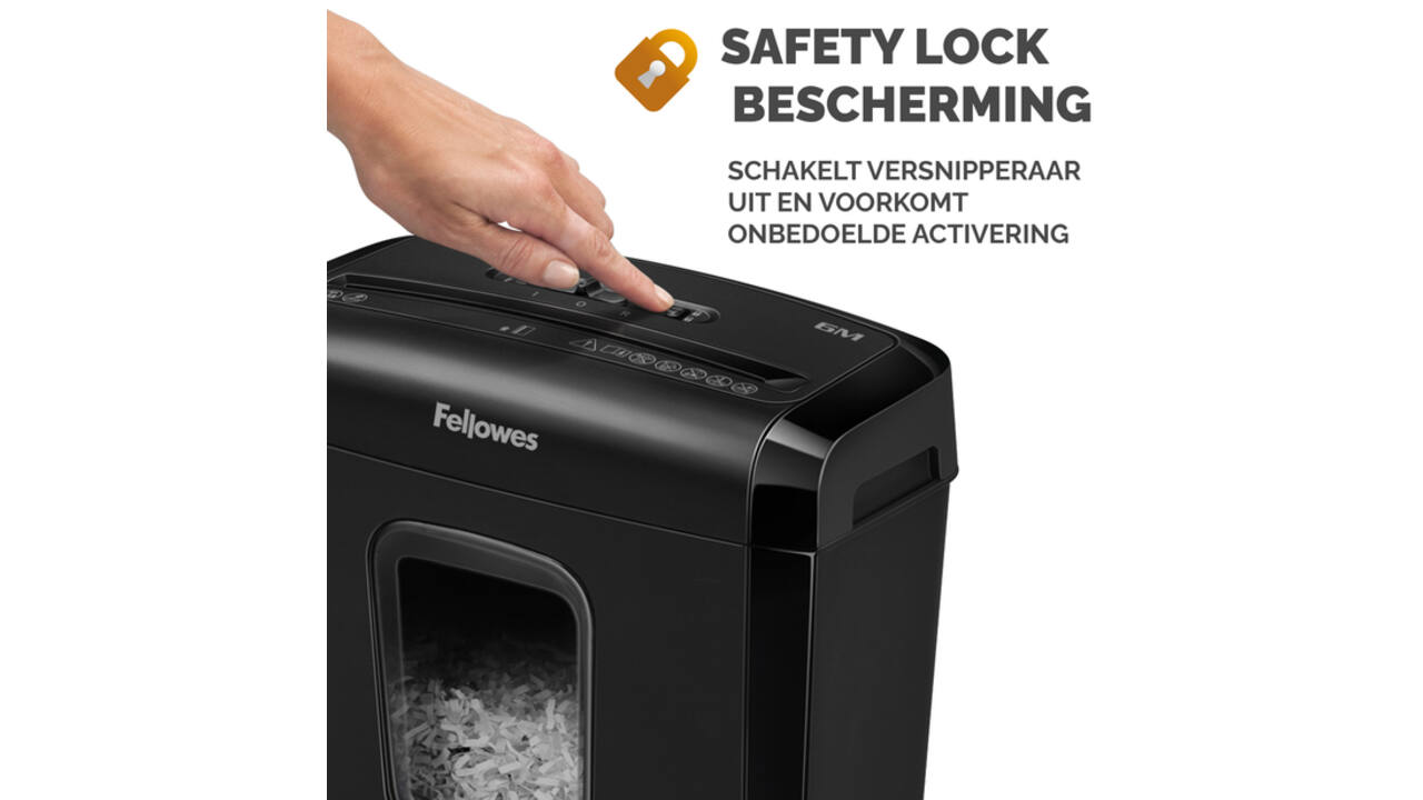 Papiervernietiger Fellowes Powershred 6M snippers 4x12mm