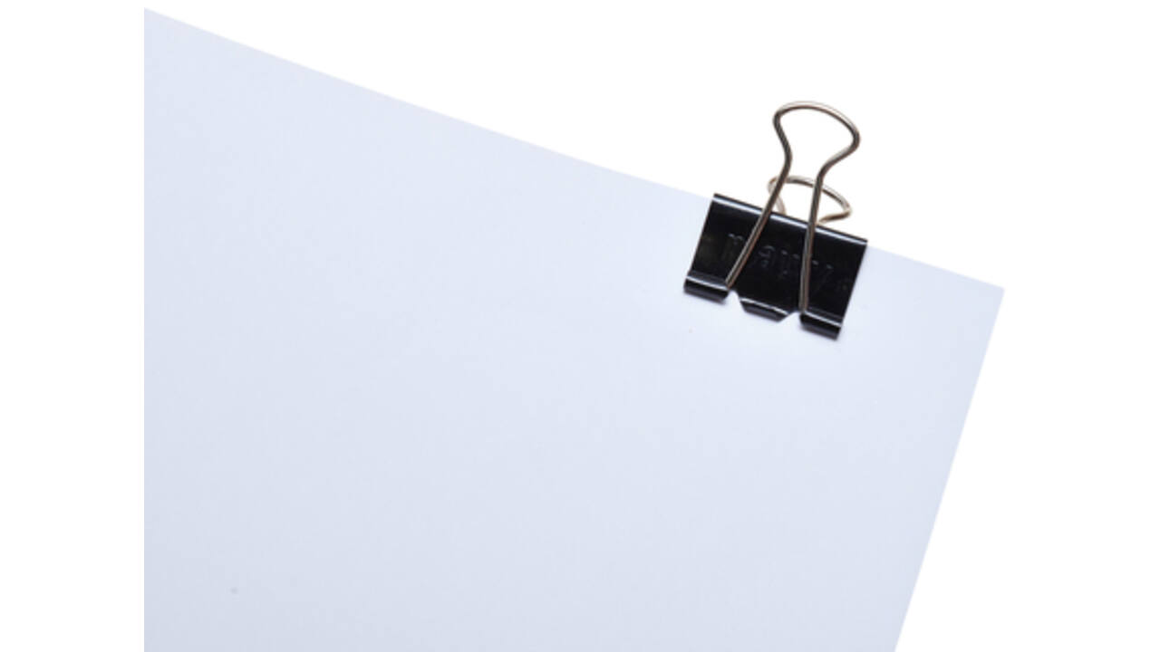 Papierklem MAUL 215 foldback 25mm capaciteit 9mm zwart