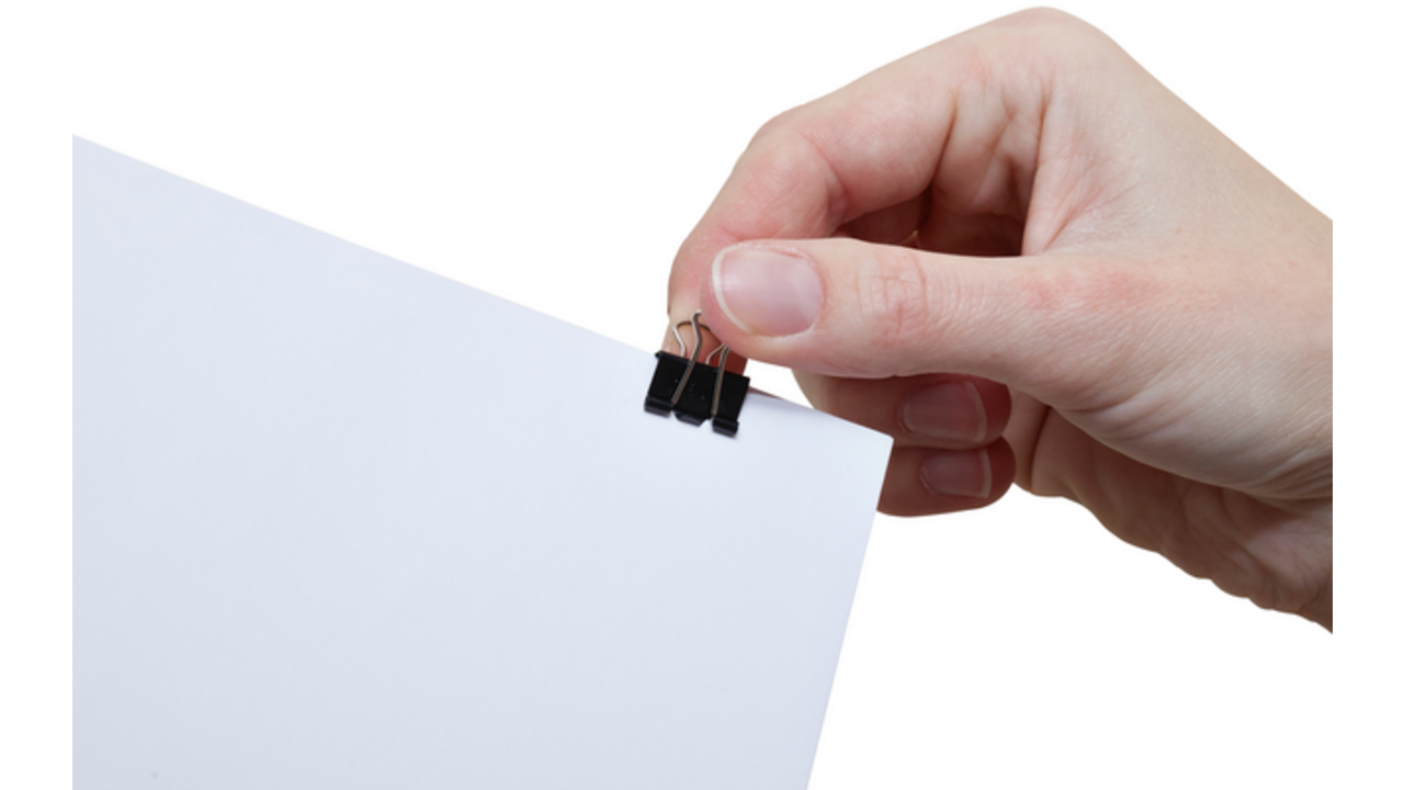 Papierklem MAUL 215 foldback 16mm capaciteit 5mm zwart 12 stuks