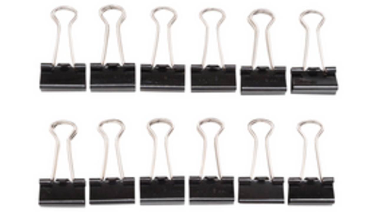 Papierklem MAUL 215 foldback 19mm capaciteit 7mm zwart
