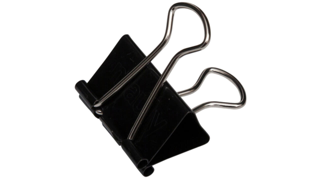 Papierklem MAUL 215 foldback 32mm capaciteit 13mm zwart