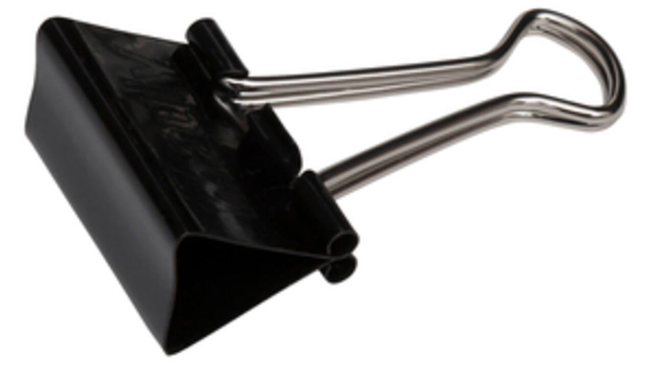 Papierklem MAUL 215 foldback 32mm capaciteit 13mm zwart