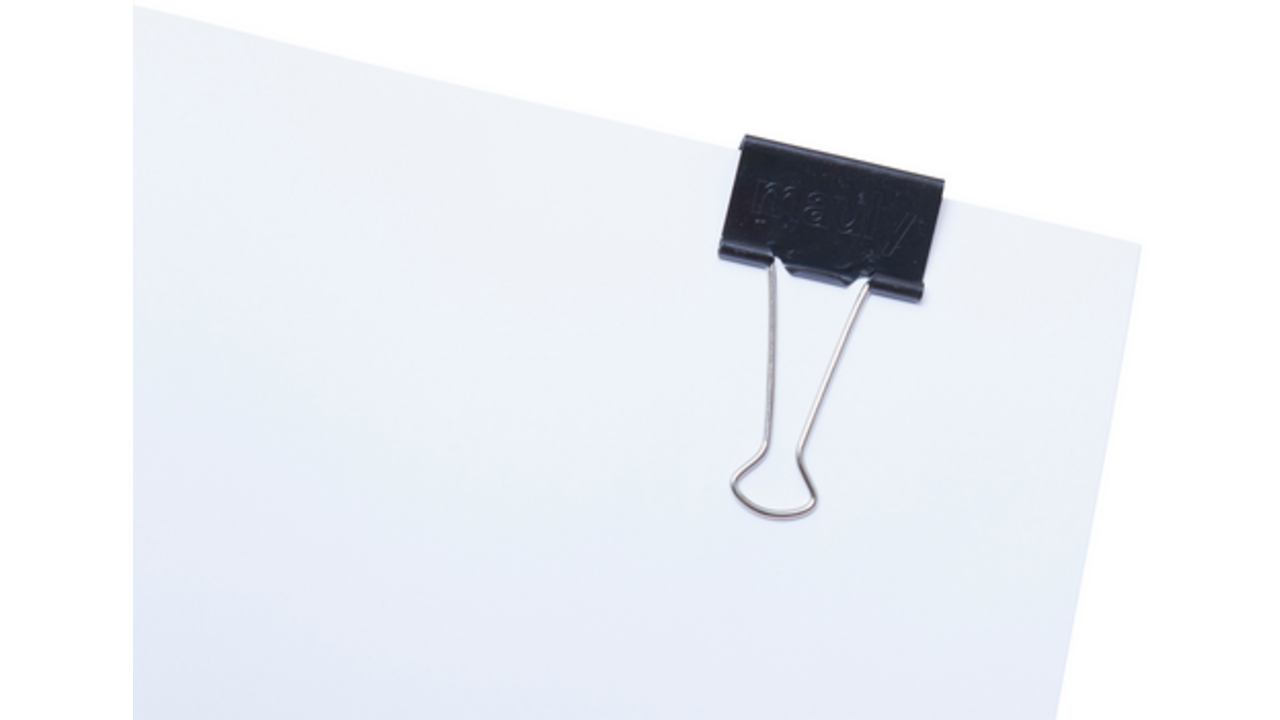 Papierklem MAUL 215 foldback 41mm capaciteit 19mm zwart