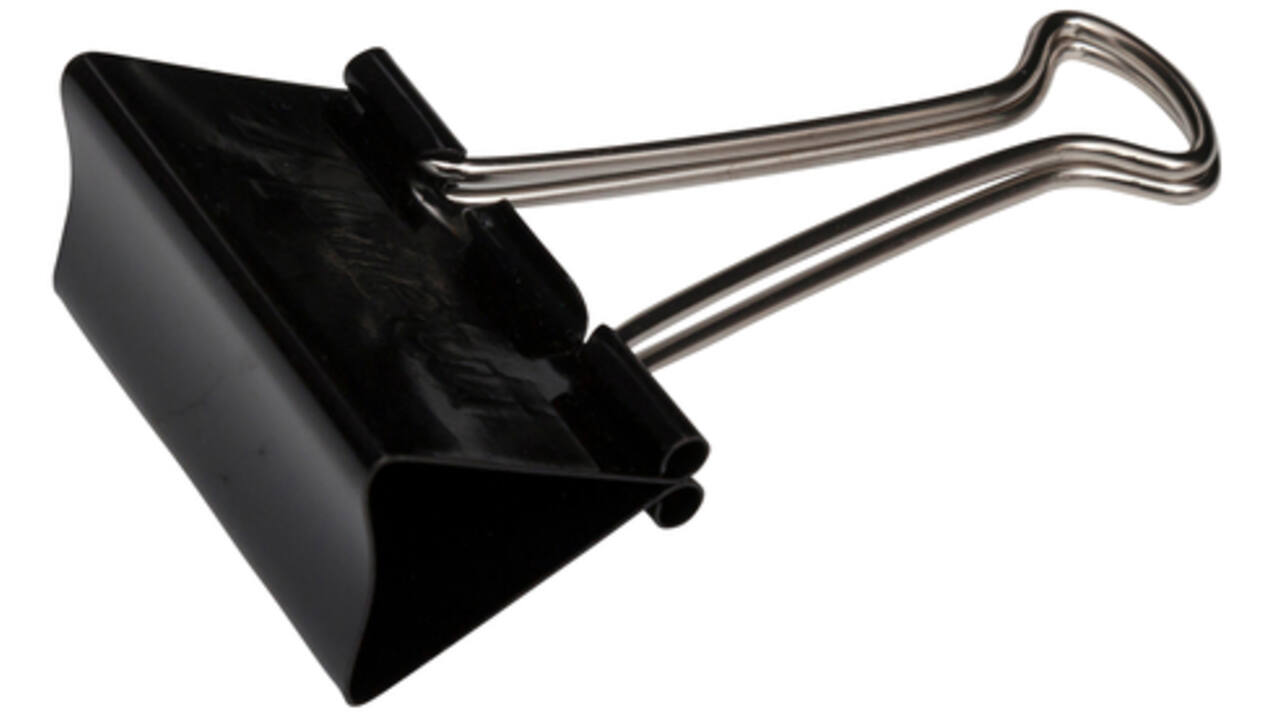 Papierklem MAUL 215 foldback 51mm capaciteit 25mm zwart