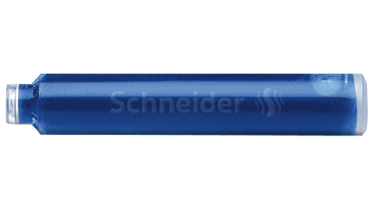 Inktpatroon Schneider din koningsblauw pot à 100 stuks