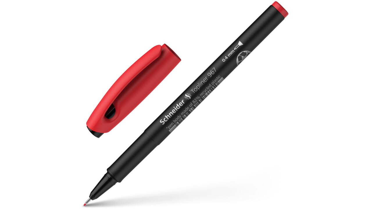 Fineliner Schneider 967 0.4mm rood