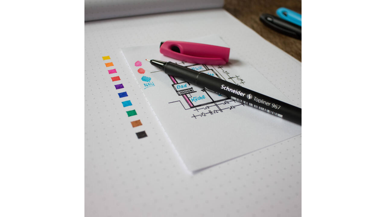 Fineliner Schneider 967 0.4mm rood